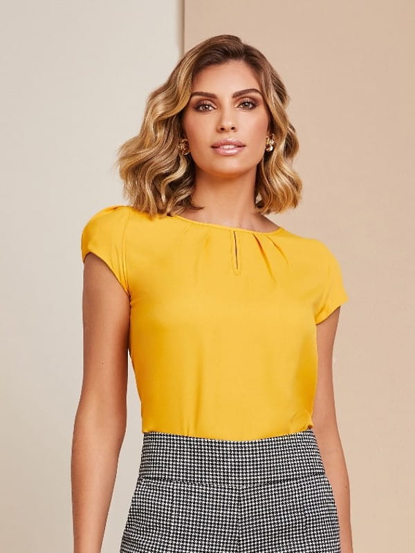 modelo de blusa de crepe